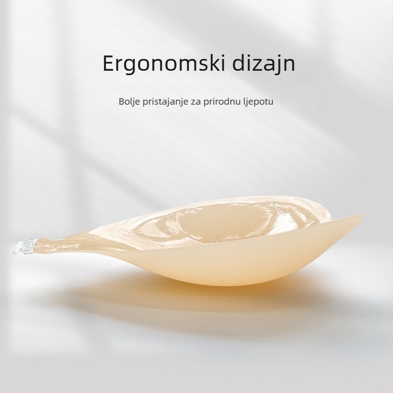 Srcem oblika silikonska podložica za grudi, push-up, nevidljiva, ultra-tanka, protiv klizanja, za kupaći i vjenčanu haljinu