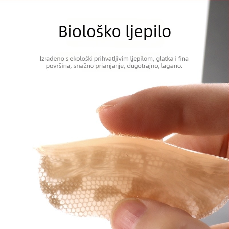 Čipkaste silikonske naljepnice za bradavice, nevidljive, protuklizne, otporne na znojenje