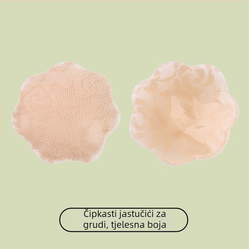 Čipkaste silikonske naljepnice za bradavice, nevidljive, protuklizne, otporne na znojenje