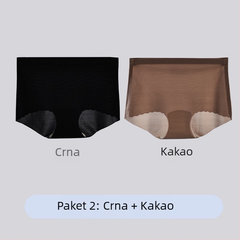 Ženske seamless gaćice od najlona s uloškom od Mulberry svile, ultra tanke, prozračne i osvježavajuće; trokutasti kroj, srednje visoke struka, nevidljive ispod odjeće, idealne za jogu.