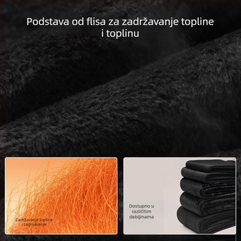 Ženske tajice s flecom za jesen-zimu, visokog struka, debele i tople, produžene, vizualno izdužuju siluetu