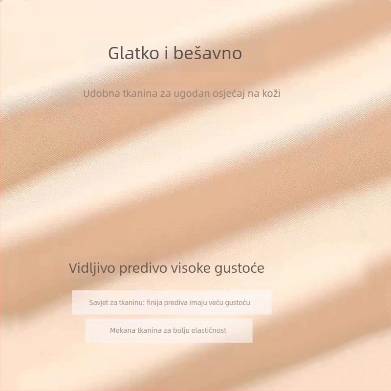 Ženske bezšivne gaćice u Nana stilu, prozračne i udobne, plus veličina, srednja visina struka, trokutični kroj
