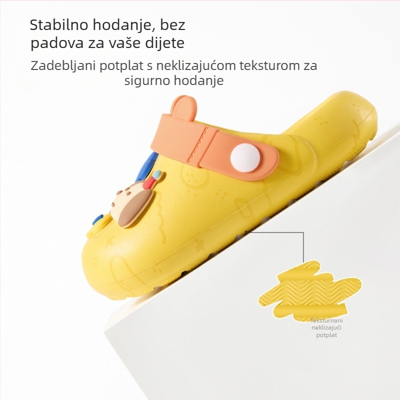 Nidobear 25 Dječje perforirane sandale za proljeće–ljeto, s protukliznom mekanom sole, za unutarnju i vanjsku uporabu, za dječake i djevojčice
