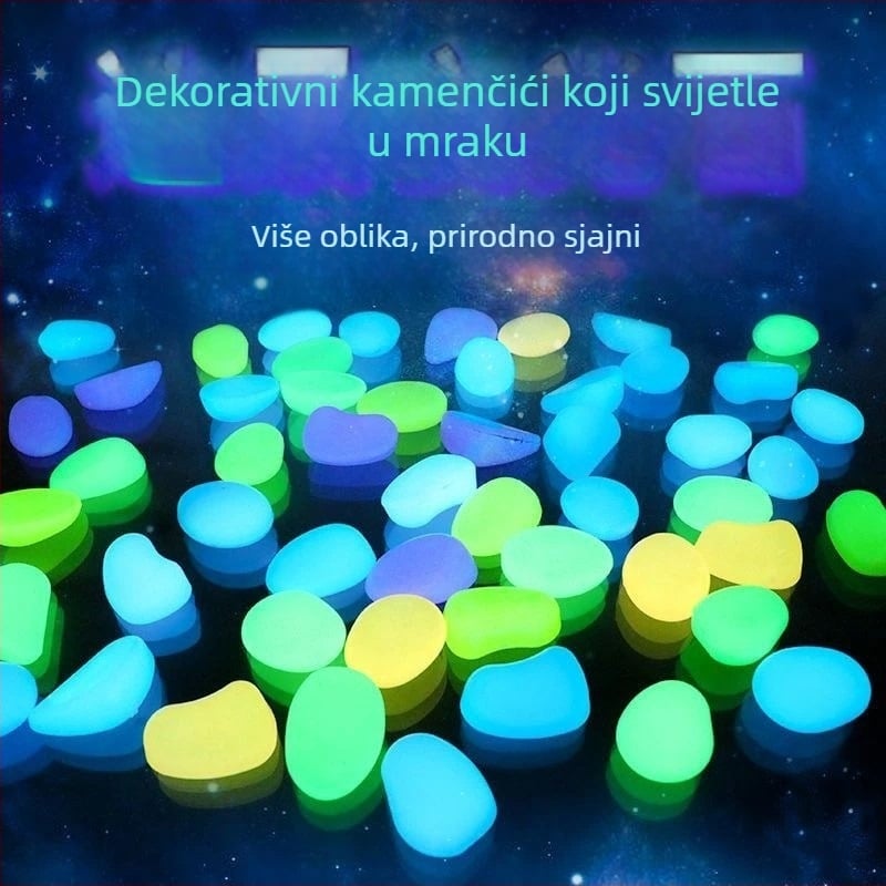 Šareni svjetleći kameni za akvarij – dekor za kornjače i ribe