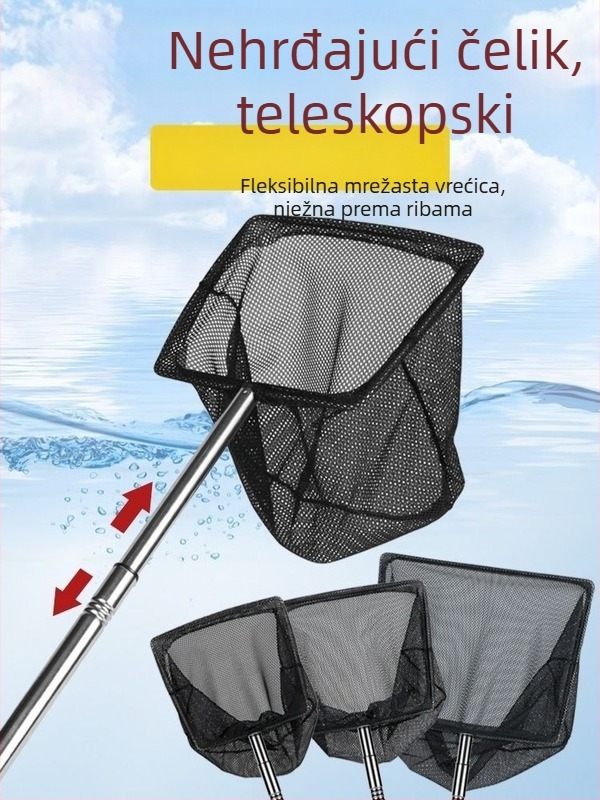 Povlačna ručna mreža za akvarij za koi i ukrasne ribe – PP materijal