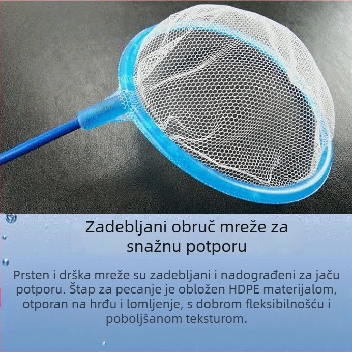 Mreža za akvarij za hvatanje riba, kružnog i kvadratnog oblika, za zlatne ribice i ukrasne ribice