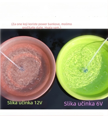 Prijenosna mini pumpa za kisik za akvarij, 370 zračna pumpa za aeraciju, kompaktna pumpa kisika