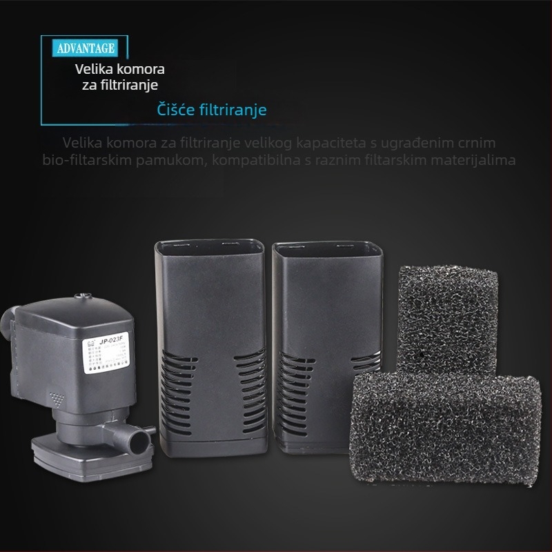 Sensen JP-022F Troj-in-1 Ugrađena Filter Pumpa za Akvarij s Filtracijom i Oksigenacijom