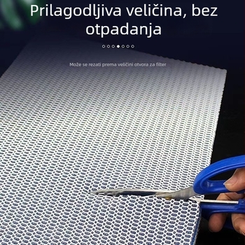 8D filtar pamuk za akvarij bez ljepila – debeli, gusto filtrirajući biofiltracijski medij s kubičnim pčelinjim saćem dizajnom