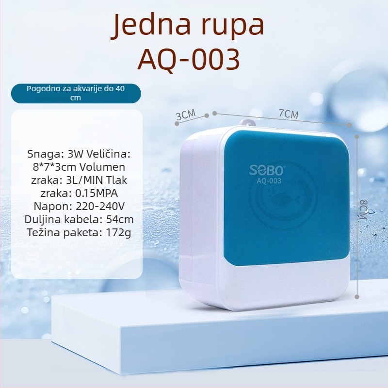 Novi oksigenator za akvarij, kompakta ultra-tihi pumpa za kućnu upotrebu