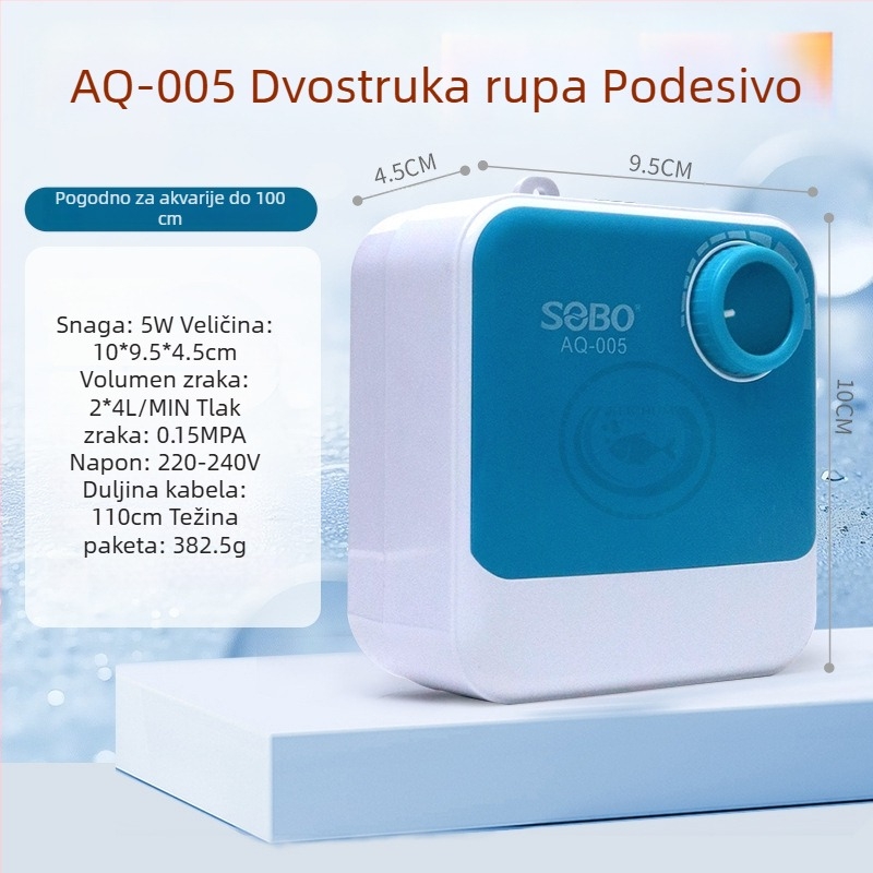 Novi oksigenator za akvarij, kompakta ultra-tihi pumpa za kućnu upotrebu