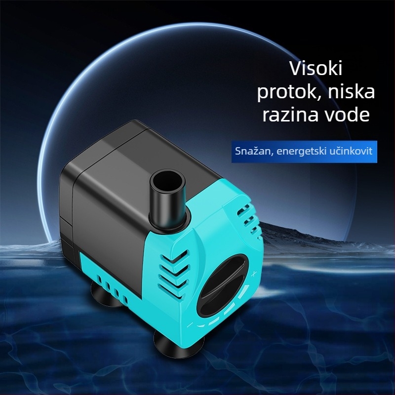 Podvodna pumpa za akvarij, tiha filtarna cirkulacijska pumpa za male promjene vode
