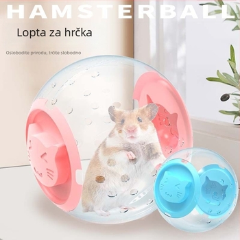 Set za hrčke: trkaća lopta i kolut, ukrasne igračke i prijenosni kavez