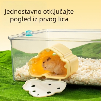 Hamster Planet utočište s prozirnim poklopom – prozirno gnijezdo za ljetnu ukrasu vrta