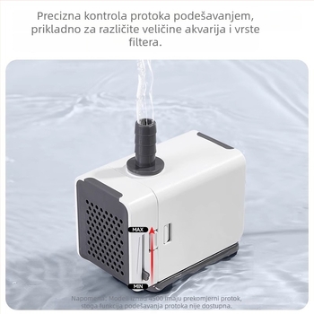 Podvodna pumpa za akvarij, iznimno tiha, donje i bočno usisavanje, cirkulacija i filtracija vode, pumpa za izmjenu vode