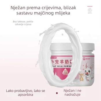 Prah kozjeg mlijeka za male kućne ljubimce s kalcijem i medom – dodatak prehrani za probavni sustav