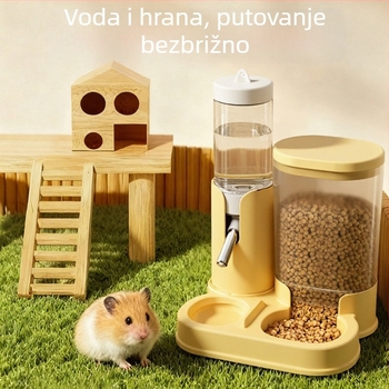 Automatska posuda za vodu i hranu za hrčke, 2-u-1 s cirkulirajućom vodom