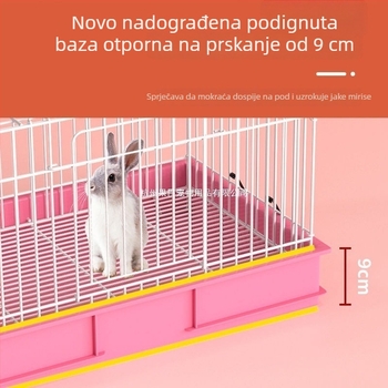 Veliki kućni kavez za zečeve, otporan na prskanje, za uzgoj zečeva i glodavaca – ojačani kavez