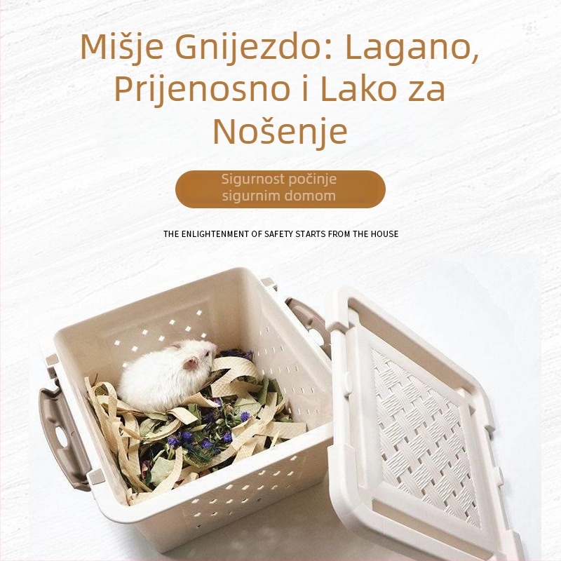Prijenosna prozračna kutija za male ljubimce – hrčak i činčila