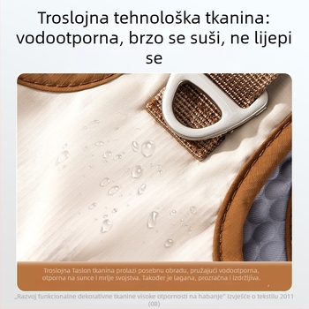 Postroj za mačke s vodilicom, lagan, svestran, protiv bijega, za mačke i male pse, Taslan s tri zaštite