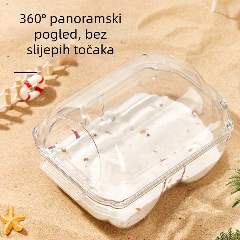 Kada za hamstera – dvostruka upotreba: kada za kupanje i posuda za pijesak za male kućne ljubimce