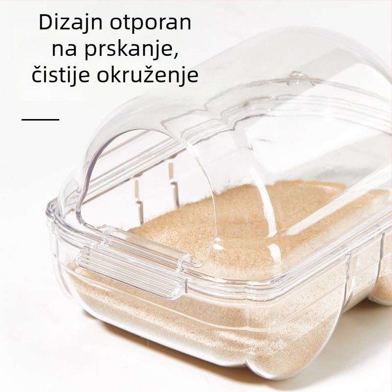 Kada za hamstera – dvostruka upotreba: kada za kupanje i posuda za pijesak za male kućne ljubimce