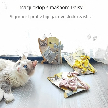 Harnas za mačku s I-oblikom mašne, udoban kaiš