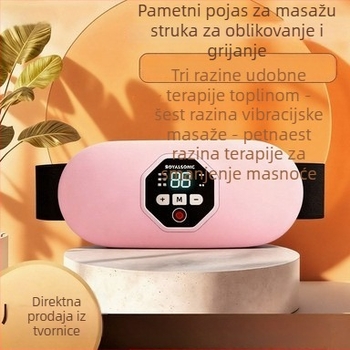 Remenski pojas s grijanjem i vibracijom za olakšanje tijekom mjesečnice