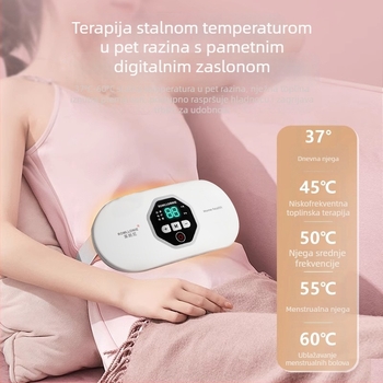Remenski pojas s grijanjem i vibracijom za olakšanje tijekom mjesečnice