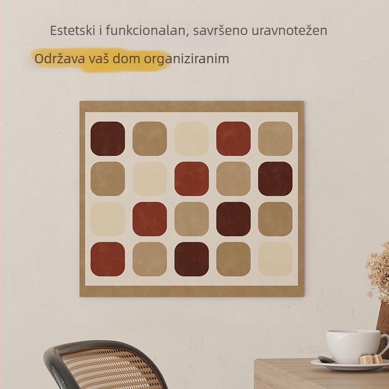 Dekorativna platnena zavjesa za kutiju brojila – skriva električni panel i kutiju za razvodnike u dnevnom boravku, kuhinji ili hodniku; jednostavno pričvršćivanje.