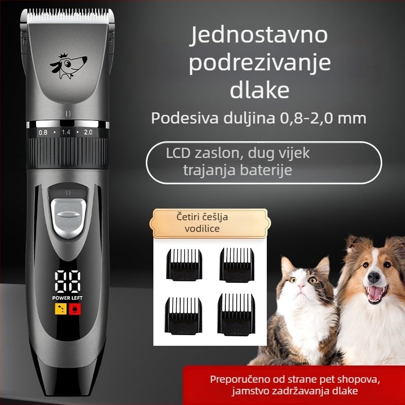 Profesionalni kliper za pse, velike pasmine, snažan i tih električni kliper