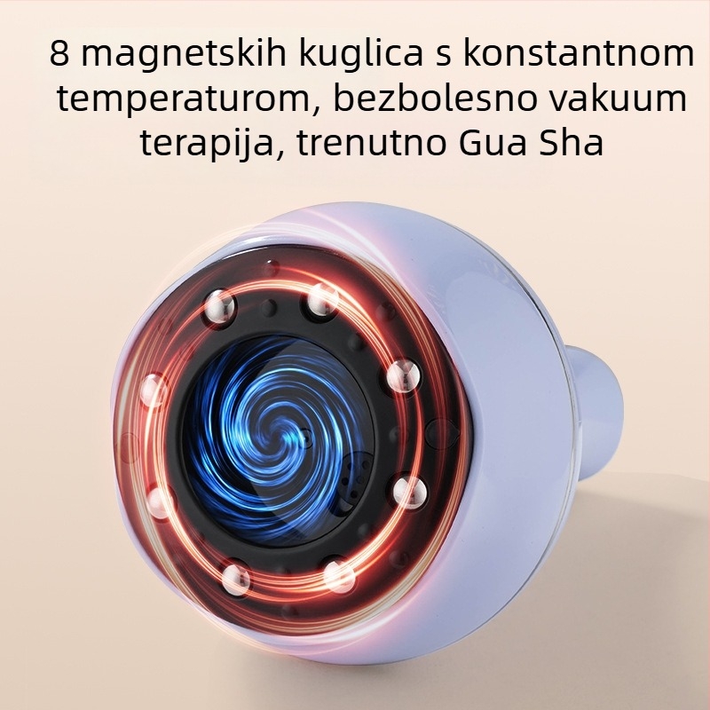 Električna grijana meridijanska četka za kućnu upotrebu, višenamjenski uređaj za cupping i struganje cijelog tijela