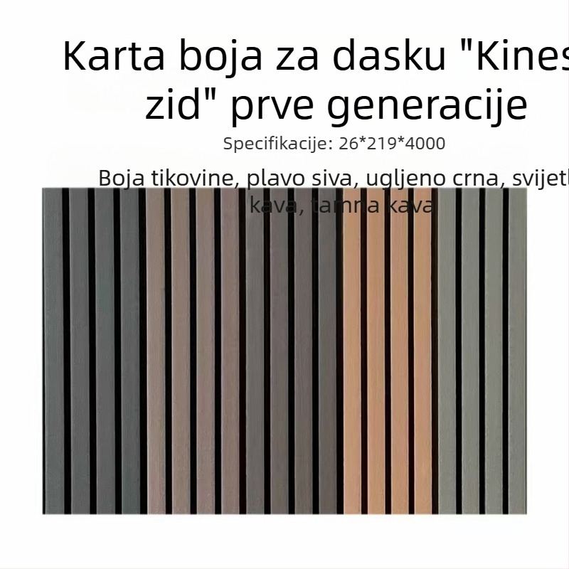 WPC drvo-plastični paneli za dvorište, vanjska obloga zidova, vertikalni zidni paneli