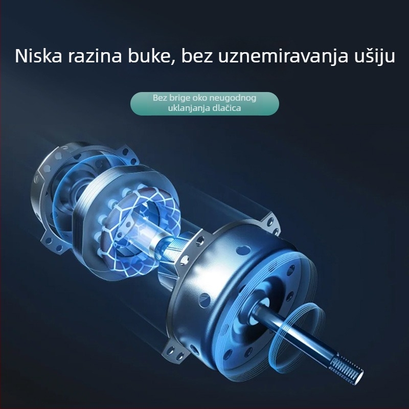 Rotirajući električni brijač za muškarce, kompaktan i prijenosan, USB punjenje, s odvojivom glavom