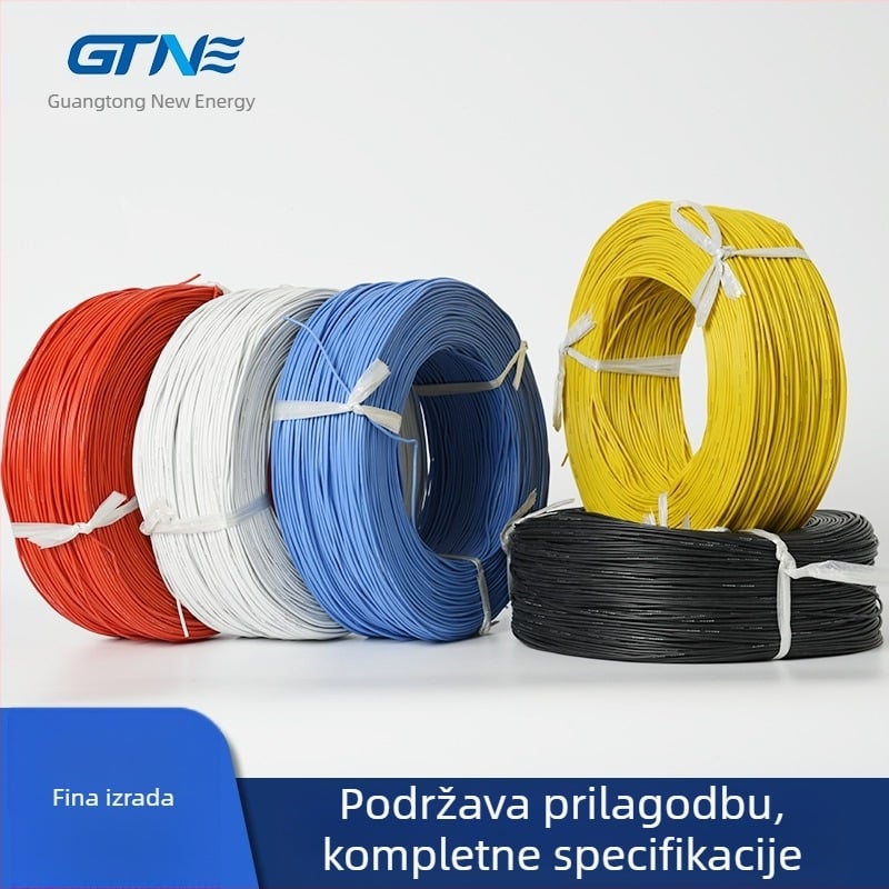 8 AWG Ekstra mekan silikon vodič visoke temperature, plamen-otporan tinirani bakar za skladištenje energije u baterijama
