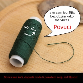 203 denim šivaća nit, šareni poliester, mali rolni, debeli konac za DIY šivanje