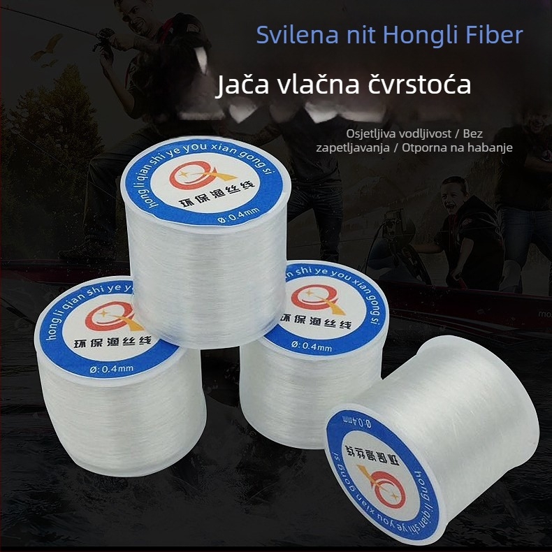 Neelastična nit za perlice, prozirna kristalna nit, poliester/nylon nit za narukvice i izradu