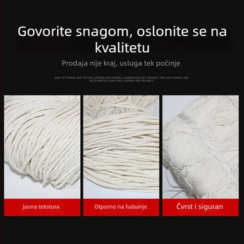 Građevinska pamučna nit i najlonska linija