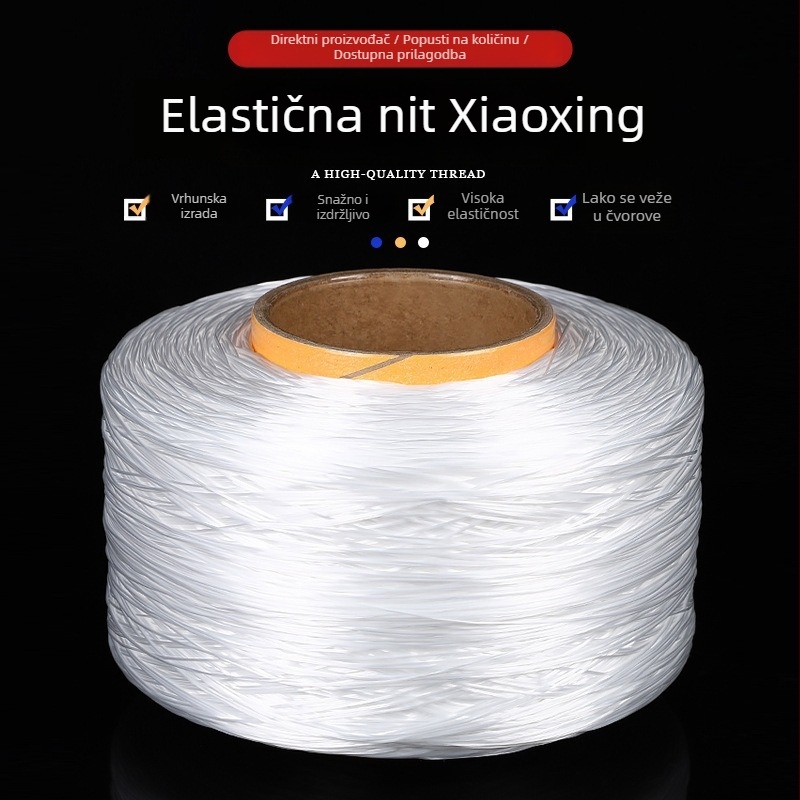 4200 m plosna elastična nit 2250D, veliki valjak, spandex kristalna nit za DIY