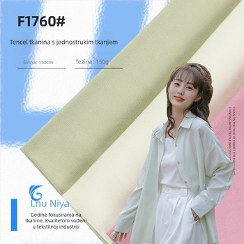 150 g platno s ravnom prepletu od Tencel-pamuka, otporna na nabiranje, za ženske košulje i haljine u stilu Hanfu