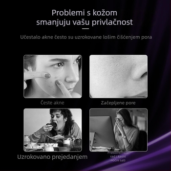 Vidljivi električni čistač crnih točkica s iglom za akne i čišćenjem pora
