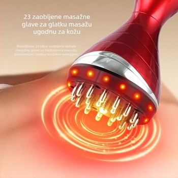 Električni gua sha masažer za trbuh i tijelo, četka za meridijane nogu, alat za čišćenje meridijana i četka za cupping cijelog tijela
