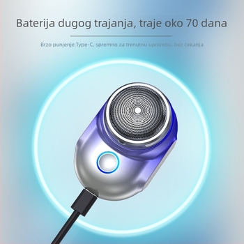 Sony Ericsson V6 vodootporni mini prijenosni električni brijač za muškarce, auto-montiran, rotirajuća glava