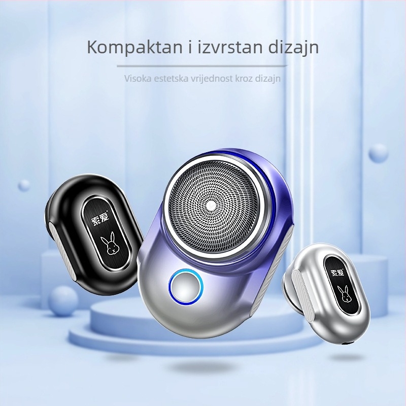 Sony Ericsson V6 vodootporni mini prijenosni električni brijač za muškarce, auto-montiran, rotirajuća glava