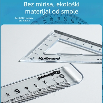 Plastična centimetarska ravnala s jasnim milimetarskim oznakama – otporna, jednostavna za čitanje, idealna za školu
