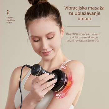 Pet elementarna električna meridijanska masažna četka za kućnu upotrebu – masaža cijelog tijela