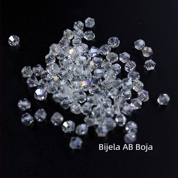 Kristalne staklene perle, labave perle 3/4/5/6/8 mm za izradu nakita