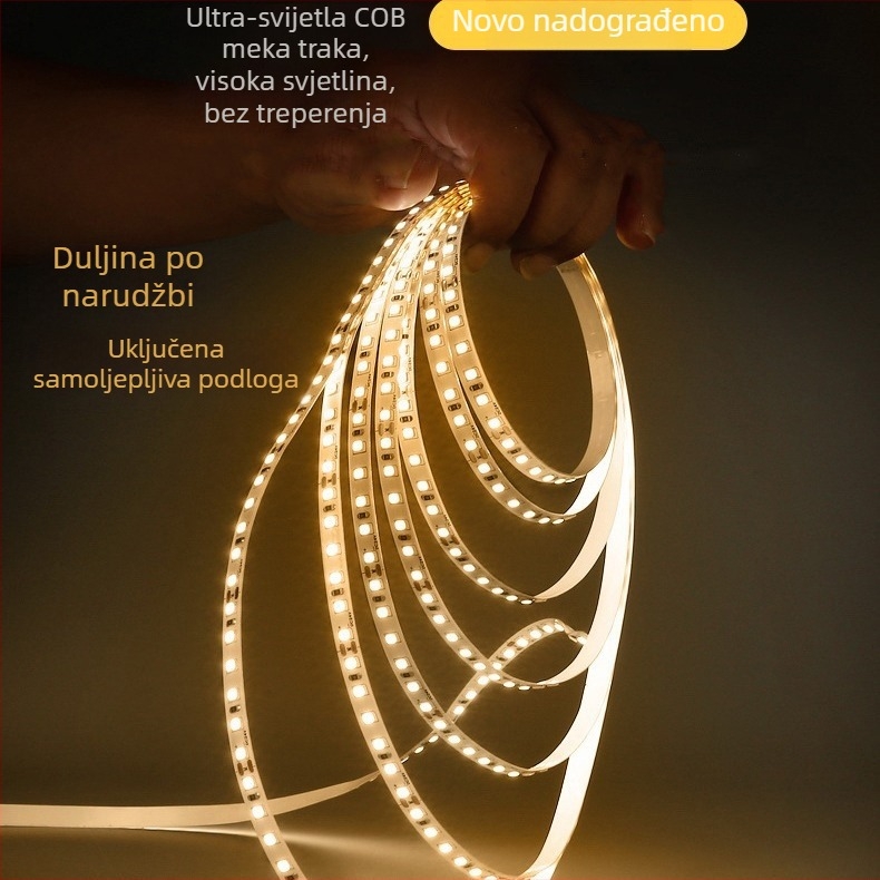Dekorativna slika s LED trakom, 5V USB kutija za baterije, dvobojno i trobojno osvjetljenje