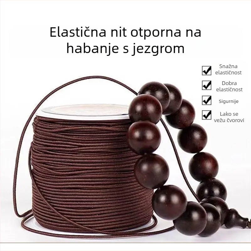 Elastična šnura za perle, debela i izdržljiva za budističke narukvice