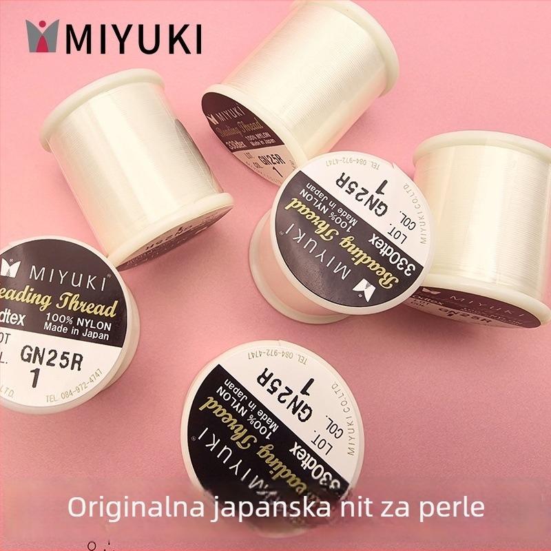 MIYUKI Najlon nit za perle za nakit, rižaste perle, DIY izrada nakita